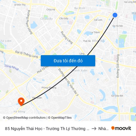 85 Nguyễn Thái Học - Trường Th Lý Thường Kiệt to Nhà H map