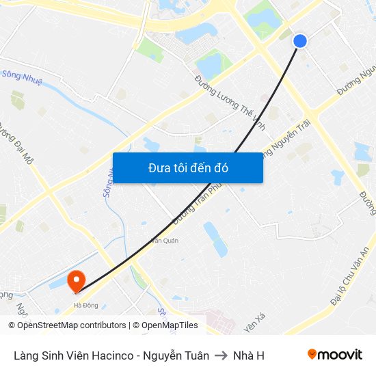 Làng Sinh Viên Hacinco - Nguyễn Tuân to Nhà H map