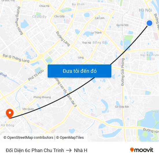 Đối Diện 6c Phan Chu Trinh to Nhà H map