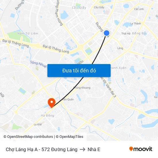 Chợ Láng Hạ A - 572 Đường Láng to Nhà E map