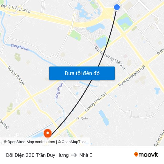 Đối Diện 220 Trần Duy Hưng to Nhà E map