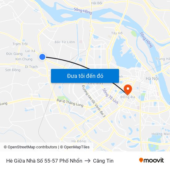 Hè Giữa Nhà Số 55-57 Phố Nhổn to Căng Tin map