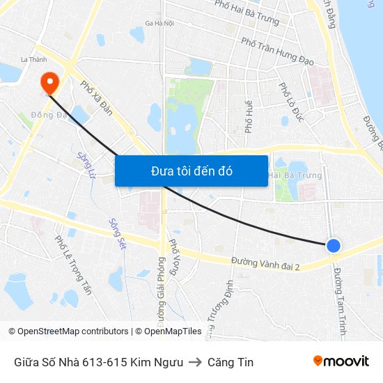 Giữa Số Nhà 613-615 Kim Ngưu to Căng Tin map