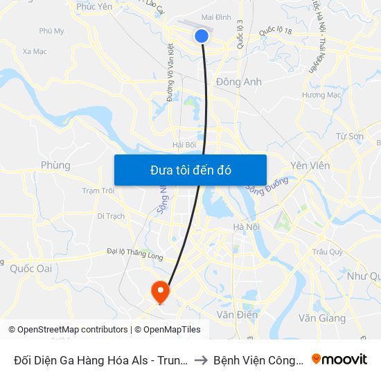 Đối Diện Ga Hàng Hóa Als - Trung Tâm Dịch Vụ Kỹ Thuật Cung Ứng Điện to Bệnh Viện Công An Thành Phố Hà Nội map
