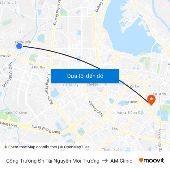 Cổng Trường Đh Tài Nguyên Môi Trường to AM Clinic map