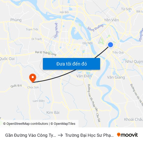 Gần Đường Vào Công Ty X22 - 705 Nguyễn Văn Linh to Trường Đại Học Sư Phạm Thể Dục Thể Thao Hà Nội map