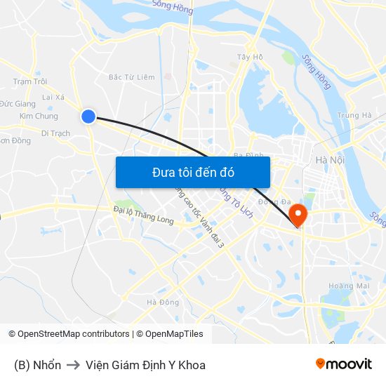 (B) Nhổn to Viện Giám Định Y Khoa map