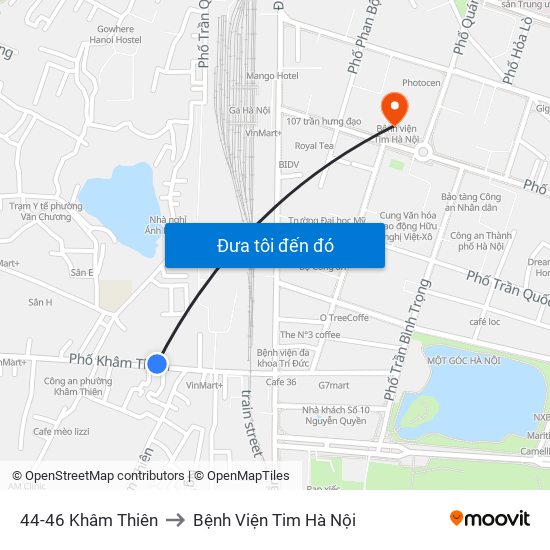 78-80a Khâm Thiên (Đối Diện 71) to Bệnh Viện Tim Hà Nội map