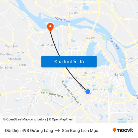 Đối Diện 498 Đường Láng to Sân Bóng Liên Mạc map