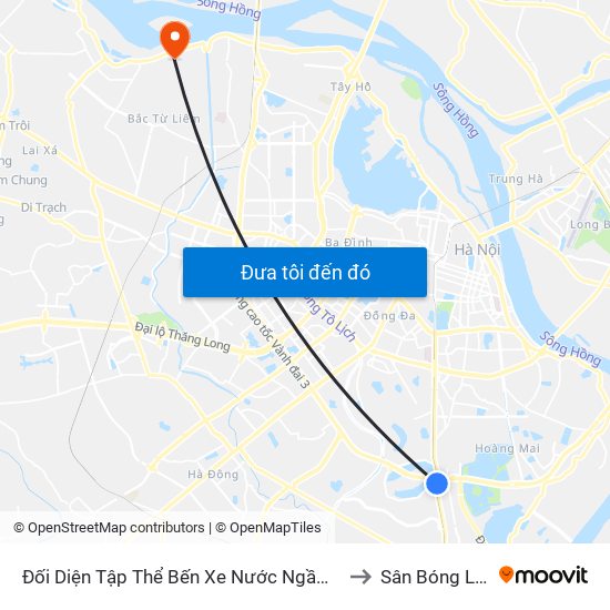 Đối Diện Tập Thể Bến Xe Nước Ngầm Hà Nội - Ngọc Hồi to Sân Bóng Liên Mạc map