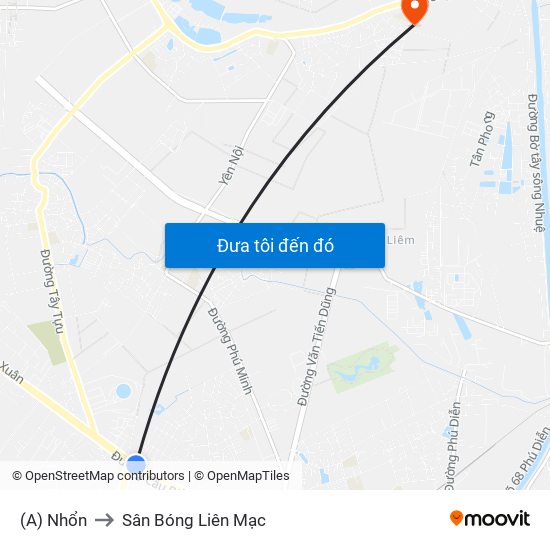 (A) Nhổn to Sân Bóng Liên Mạc map