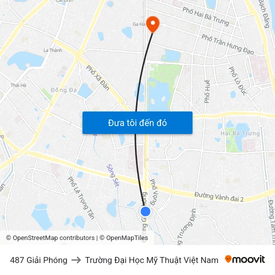 487 Giải Phóng to Trường Đại Học Mỹ Thuật Việt Nam map