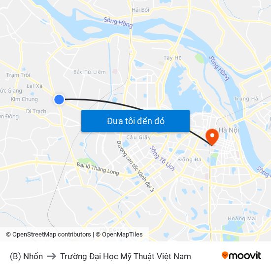 (B) Nhổn to Trường Đại Học Mỹ Thuật Việt Nam map