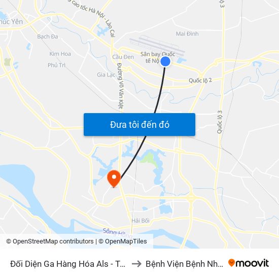 Đối Diện Ga Hàng Hóa Als - Trung Tâm Dịch Vụ Kỹ Thuật Cung Ứng Điện to Bệnh Viện Bệnh Nhiệt Đới Trung Ương (Cơ Sở 2) map