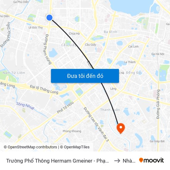 Số 9 Phạm Văn Đồng to Nhà S2 map