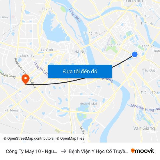 Công Ty May 10 - Nguyễn Văn Linh to Bệnh Viện Y Học Cổ Truyền Bộ Công An map