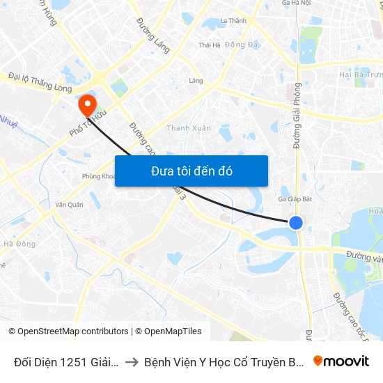 Đối Diện 1251 Giải Phóng to Bệnh Viện Y Học Cổ Truyền Bộ Công An map