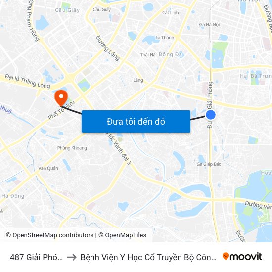487 Giải Phóng to Bệnh Viện Y Học Cổ Truyền Bộ Công An map
