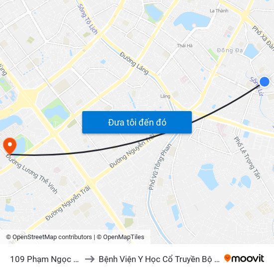 109 Phạm Ngọc Thạch to Bệnh Viện Y Học Cổ Truyền Bộ Công An map