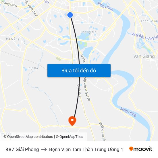 487 Giải Phóng to Bệnh Viện Tâm Thần Trung Ương 1 map