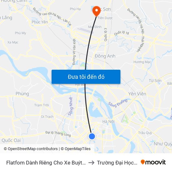 Flatfom Dành Riêng Cho Xe Buýt Trước Nhà 45 Đường Láng to Trường Đại Học Thủ Đô Hà Nội map