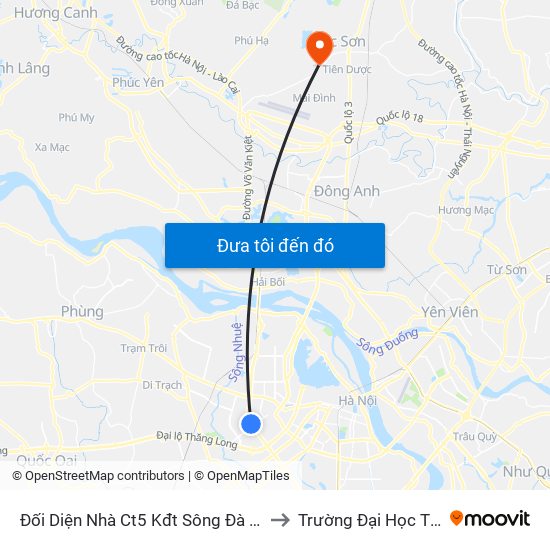 Đối Diện Nhà Ct5 Kđt Sông Đà Mỹ Đình - Phạm Hùng to Trường Đại Học Thủ Đô Hà Nội map