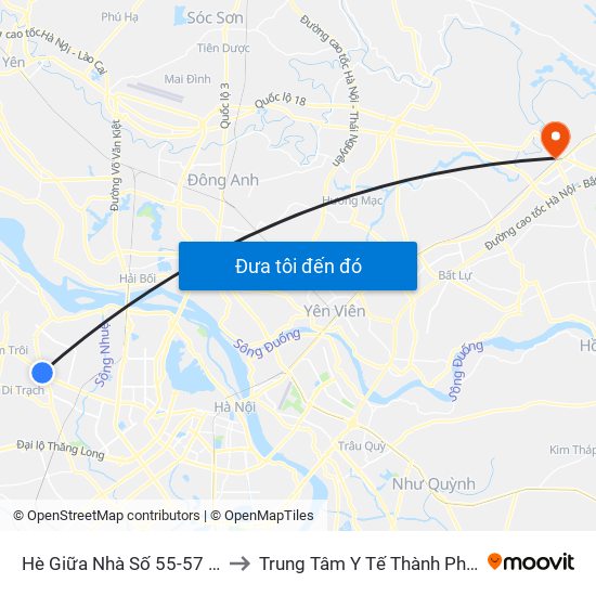 Hè Giữa Nhà Số 55-57 Phố Nhổn to Trung Tâm Y Tế Thành Phố Bắc Ninh map