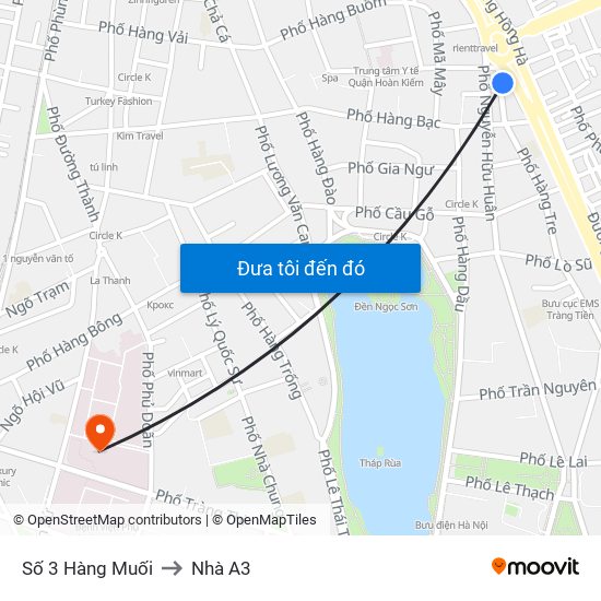 Số 3 Hàng Muối to Nhà A3 map