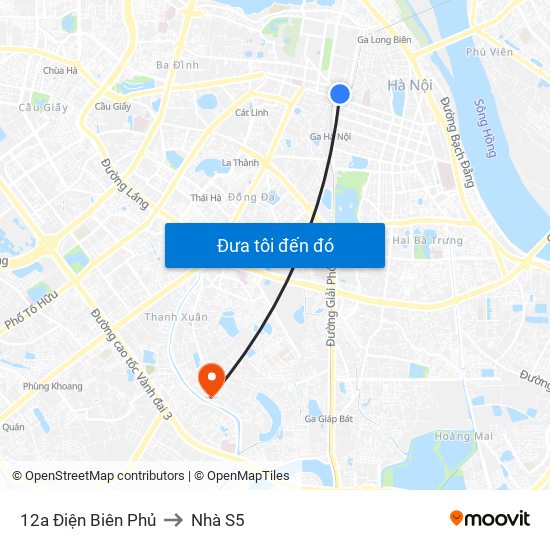 12a Điện Biên Phủ to Nhà S5 map