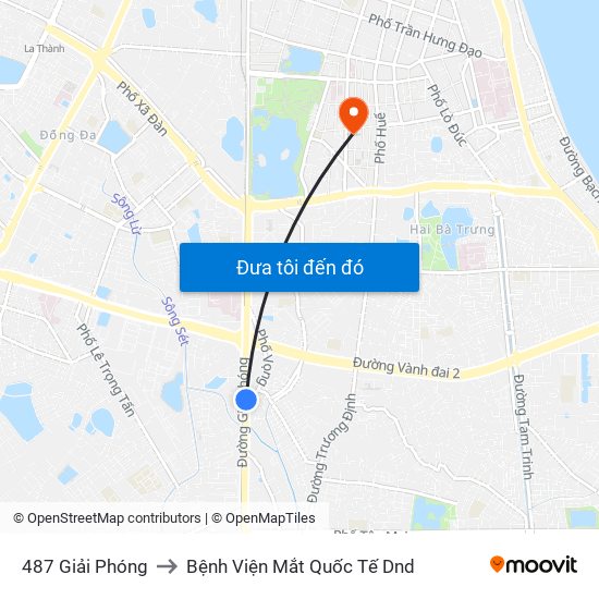 487 Giải Phóng to Bệnh Viện Mắt Quốc Tế Dnd map