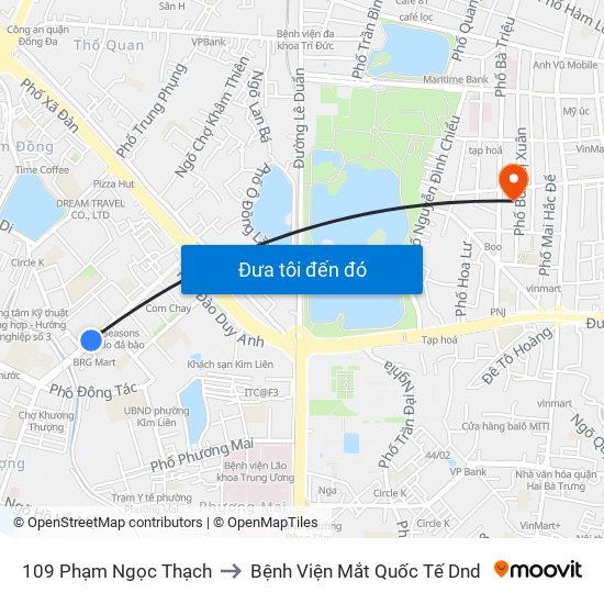 109 Phạm Ngọc Thạch to Bệnh Viện Mắt Quốc Tế Dnd map