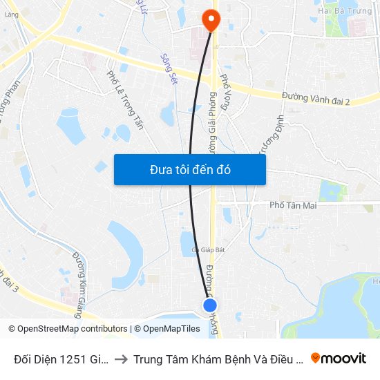 Đối Diện 1251 Giải Phóng to Trung Tâm Khám Bệnh Và Điều Trị Trong Ngày map