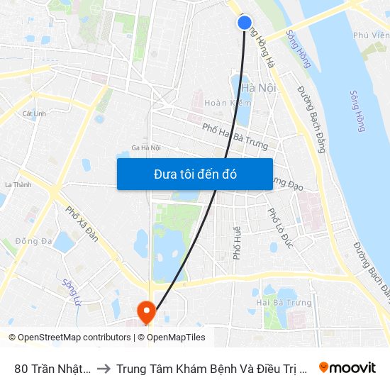 80 Trần Nhật Duật to Trung Tâm Khám Bệnh Và Điều Trị Trong Ngày map