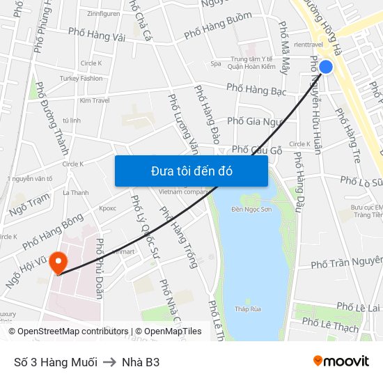 Số 3 Hàng Muối to Nhà B3 map