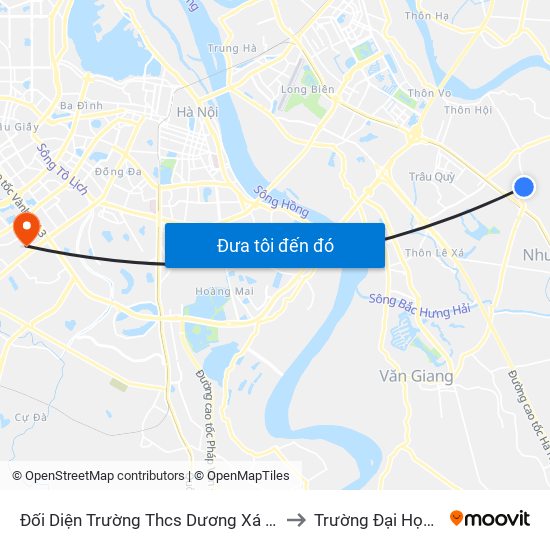 Đối Diện Trường Thcs Dương Xá - Đường Ỷ Lan to Trường Đại Học Hà Nội map