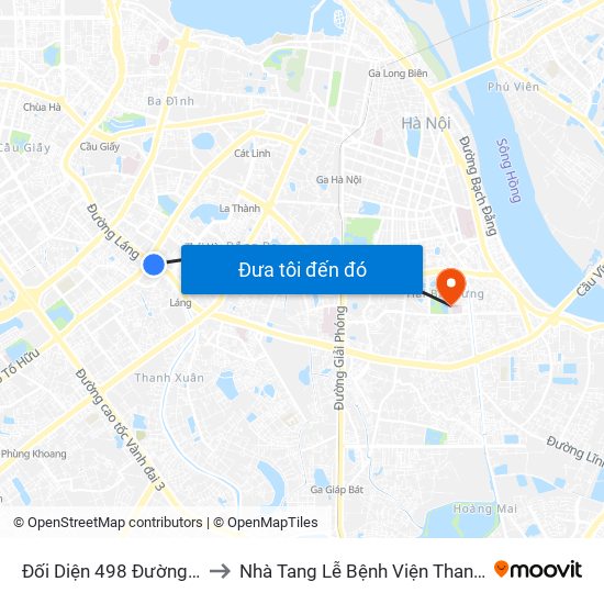 Đối Diện 498 Đường Láng to Nhà Tang Lễ Bệnh Viện Thanh Nhàn map