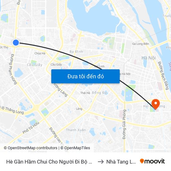 2b Phạm Văn Đồng to Nhà Tang Lễ Bệnh Viện Thanh Nhàn map