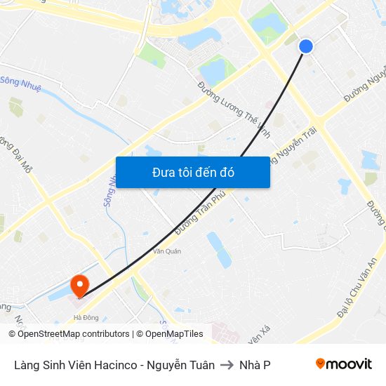 Làng Sinh Viên Hacinco - Nguyễn Tuân to Nhà P map
