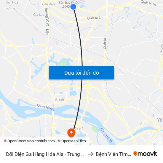 Đối Diện Ga Hàng Hóa Als - Trung Tâm Dịch Vụ Kỹ Thuật Cung Ứng Điện to Bệnh Viện Tim Hà Nội (Cơ Sở 2) map