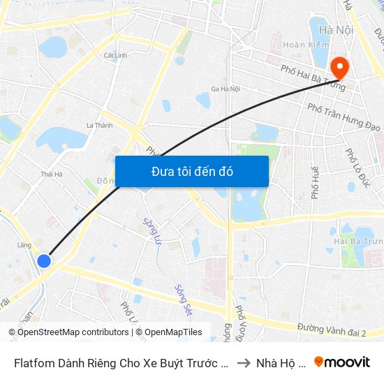 Flatfom Dành Riêng Cho Xe Buýt Trước Nhà 45 Đường Láng to Nhà Hộ Sinh A map