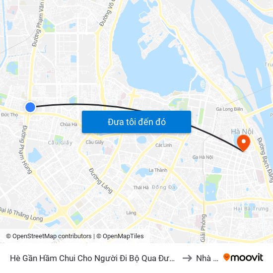 2b Phạm Văn Đồng to Nhà Hộ Sinh A map