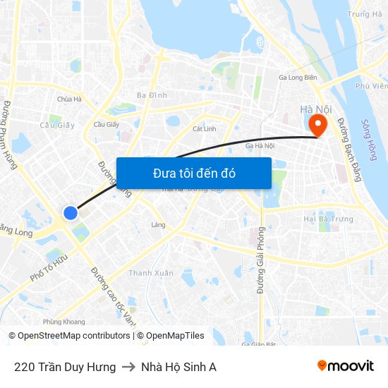 220 Trần Duy Hưng to Nhà Hộ Sinh A map