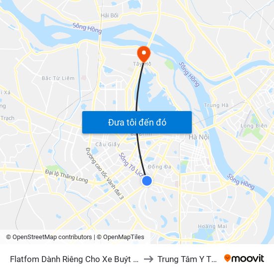 Flatfom Dành Riêng Cho Xe Buýt Trước Nhà 45 Đường Láng to Trung Tâm Y Tế Quận Tây Hồ map