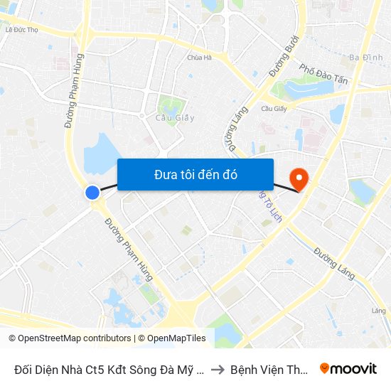 Đối Diện Nhà Ct5 Kđt Sông Đà Mỹ Đình - Phạm Hùng to Bệnh Viện Thận Hà Nội map