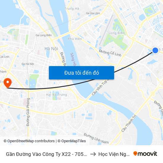 Gần Đường Vào Công Ty X22 - 705 Nguyễn Văn Linh to Học Viện Ngân Hàng map