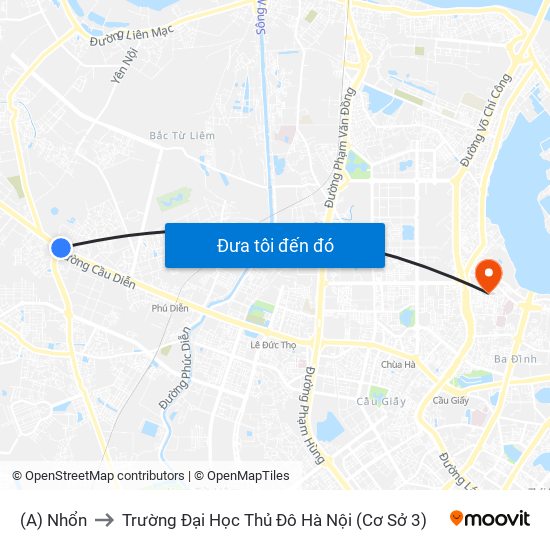 (A) Nhổn to Trường Đại Học Thủ Đô Hà Nội (Cơ Sở 3) map