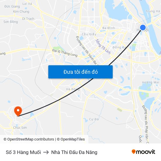 Số 3 Hàng Muối to Nhà Thi Đấu Đa Năng map