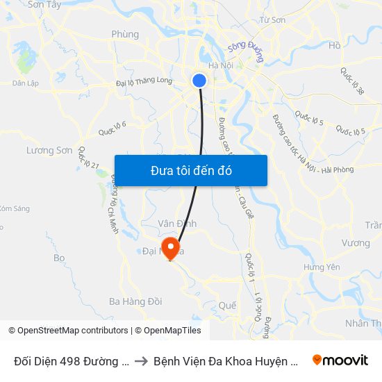 Đối Diện 498 Đường Láng to Bệnh Viện Đa Khoa Huyện Mỹ Đức map