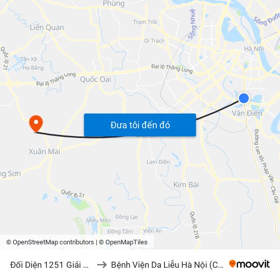 Đối Diện 1251 Giải Phóng to Bệnh Viện Da Liễu Hà Nội (Cơ Sở 3) map