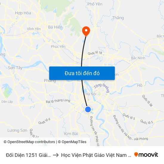 Đối Diện 1251 Giải Phóng to Học Viện Phật Giáo Việt Nam Tại Hà Nội map